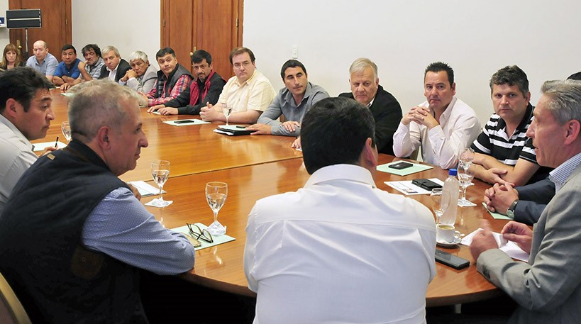 Temas calientes. El encuentro fue este miércoles en Casa de Gobierno.