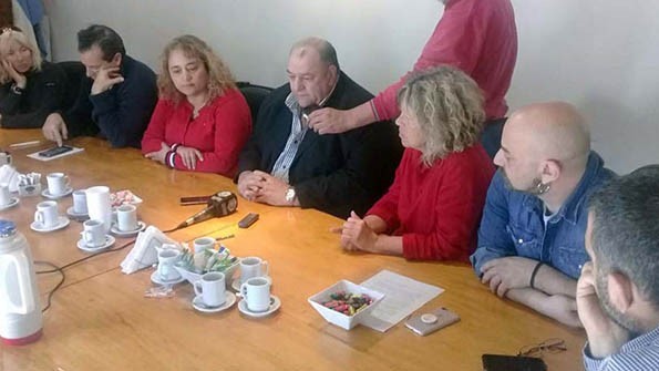 Conferencia. El ministro García explicó su posición oficial. 