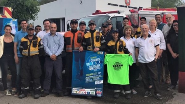 El próximo domingo 3 de noviembre, se realizará la caminata solidaria que organiza La Anónima, a beneficio de los bomberos de Gaiman.