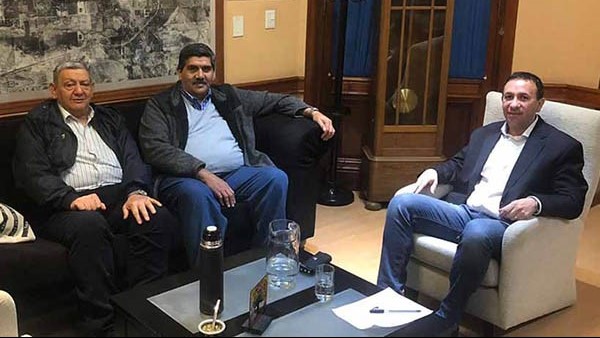 Maderna recibió a Ángel Chiquichano y Alejandro López.