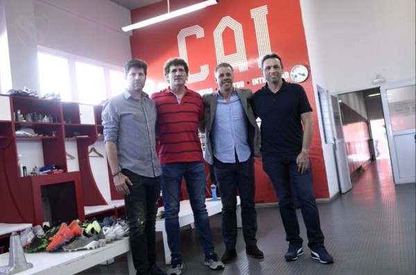 Lucas Pusineri y su cuerpo técnico recorrieron el centro de entrenamiento de Independiente en Villa Domínico.