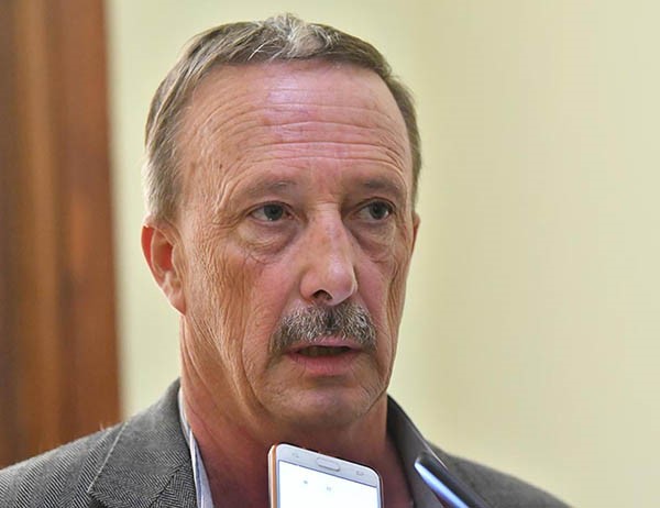 Thomas. La última foto con Jornada hace 10 días en Casa de Gobierno.