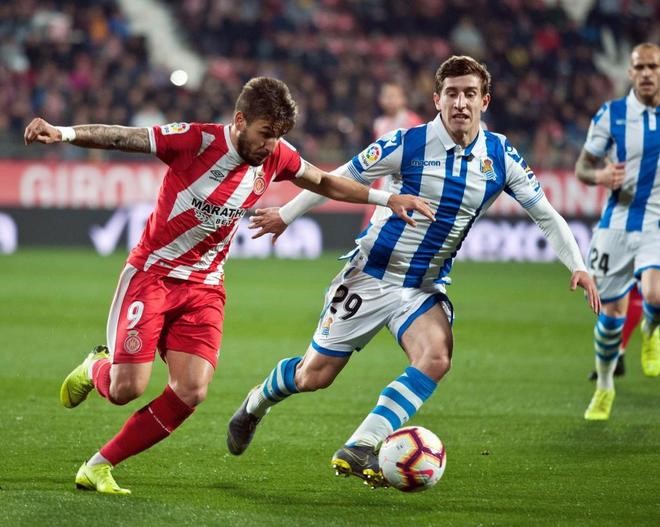 Girona y Real Sociedad no se sacaron ventaja e igualaron 0-0.