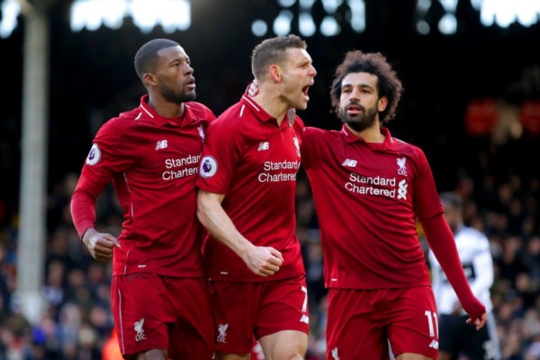 Sufriendo pero ganó Liverpool. Goles de Milner y Mané para el 2-1 ante Fulham.