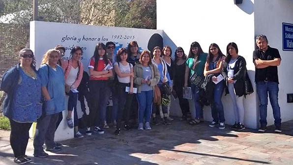 Se realizó un recorrido por el Museo Soldado de Malvinas en Rawson.