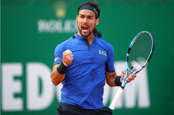 Fognini termina con la racha de Nadal de 25 sets ganados en Montecarlo.