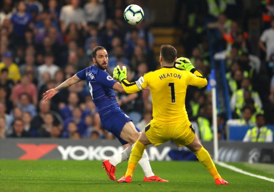 Con un gol del Pipita Higuaín, Chelsea igualó 2-2 frente al Burnley por la fecha 35 de la Premier.