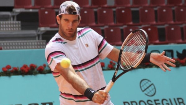 En acción. Del Potro se entrenó en Madrid e ilusiona con su regreso.