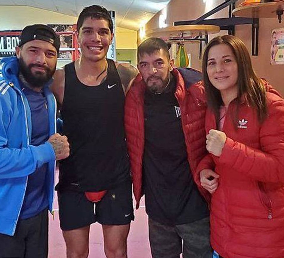 La selección de Chubut se entrenó en Dream Box con la presencia de Lucas y Soledad Matthysse y Omar Narváez.