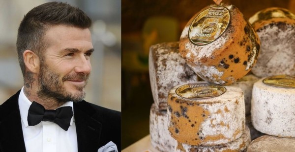 El queso hecho con bacterias de los pies de David Beckham, es uno de los más olorosos de la muestra.