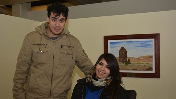Paula Rey García y Sebastián Vidal anunciando el evento del próximo 3.