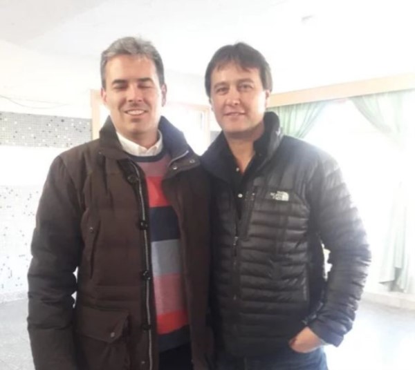Cerdá y Juncos coincidieron a la hora de votar (foto @ADNSur)