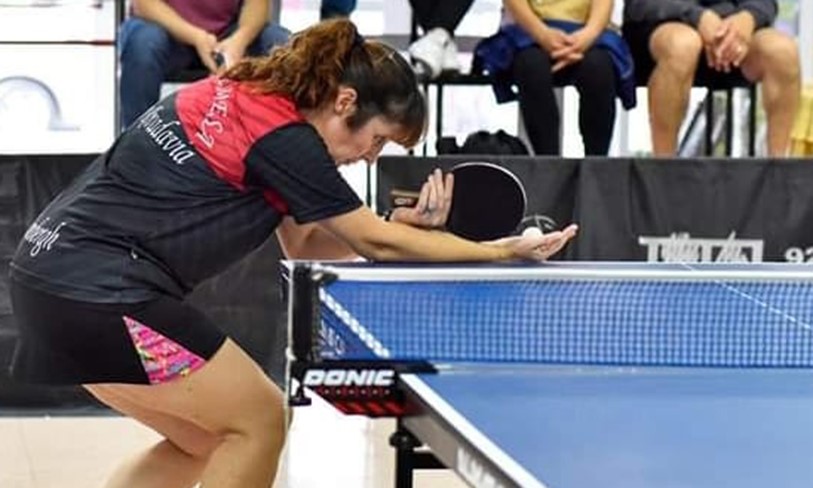 Una de las comodorenses en acción, en el Campeonato Argentino.