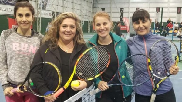 Galdame-GArcía y Luoni-Dahbar, en el partido de semifinales.