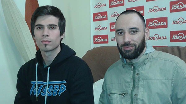 Adon Oliver y Maximiliano Rivas durante su visita a Diario Jornada.