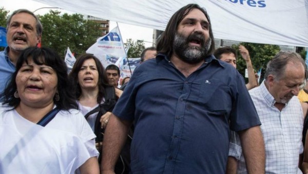 El secretario general del gremio docente Suteba, Roberto Baradel.