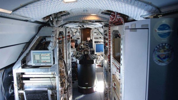 Interior del GULFSTREAM G550 que se usará para realizar las mediciones. Foto: gentileza investigadores.