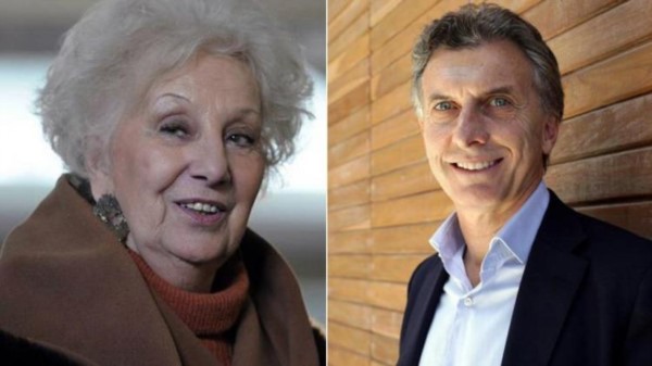 La presidenta de Abuelas de Plaza de Mayo, Estela de Carlotto, calificó como "nefasto" al gobierno del ex presidente Mauricio Macri.