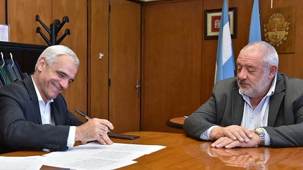 Cumbre. El presidente del Banco y el titular del STJ acordaron seguir con el proyecto del nuevo servicio. 