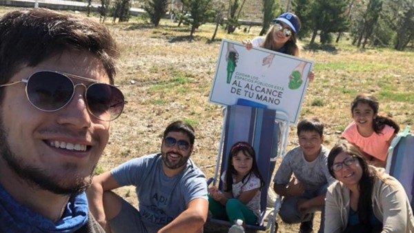 Influencer Ambientales recorrieron el Chalet Huergo.