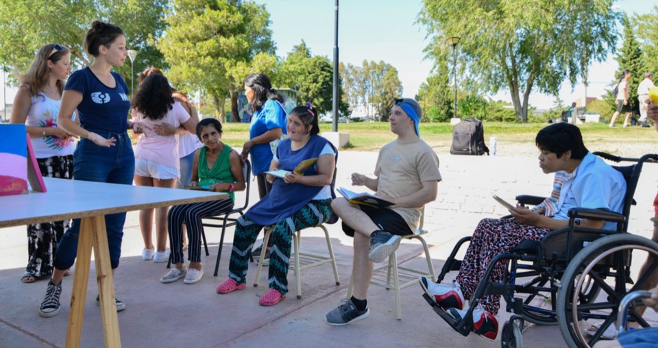 Los pacientes disfrutaron de varias actividades al aire libre.