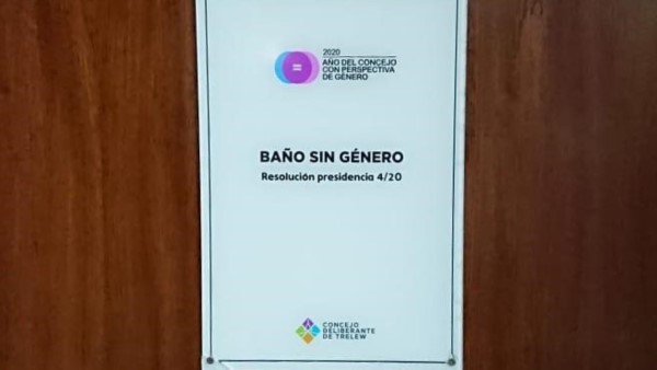 Avances. En el Concejo de Trelew ya hay un baño disponible sin género.
