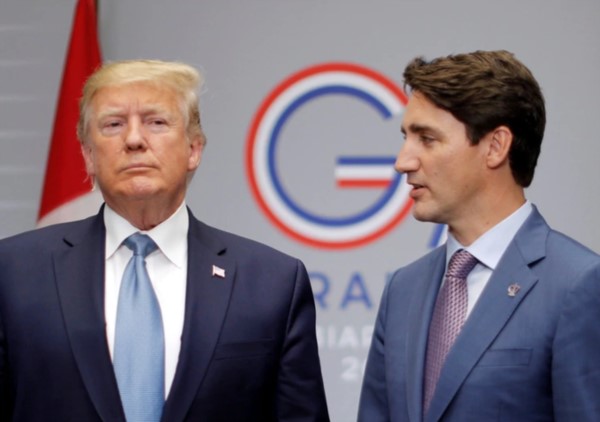 Donald Trump anunció el cierre de la frontera entre Estados Unidos y Canadá.