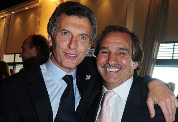 El ex presidente y Nicolás "Nicky" Caputo su "amigo del alma", empresario, socio y hasta señalado como testaferro.