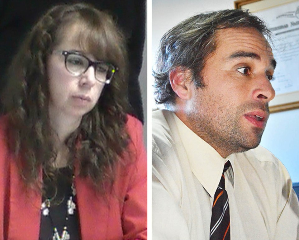 Carolina Marín. Fiscal del tema. Sergio Rey. Defensor oficial.