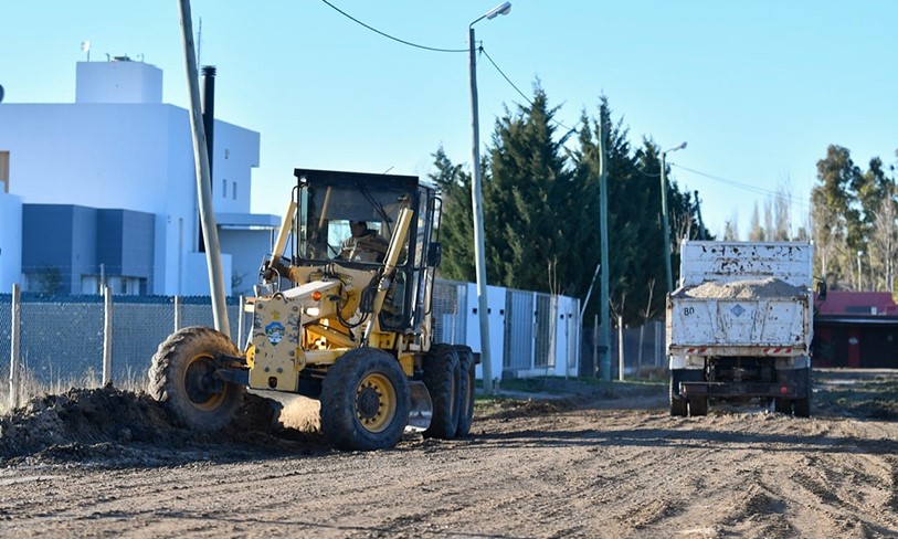El municipio continúa trabajando en el mejoramiento de la trama vial.