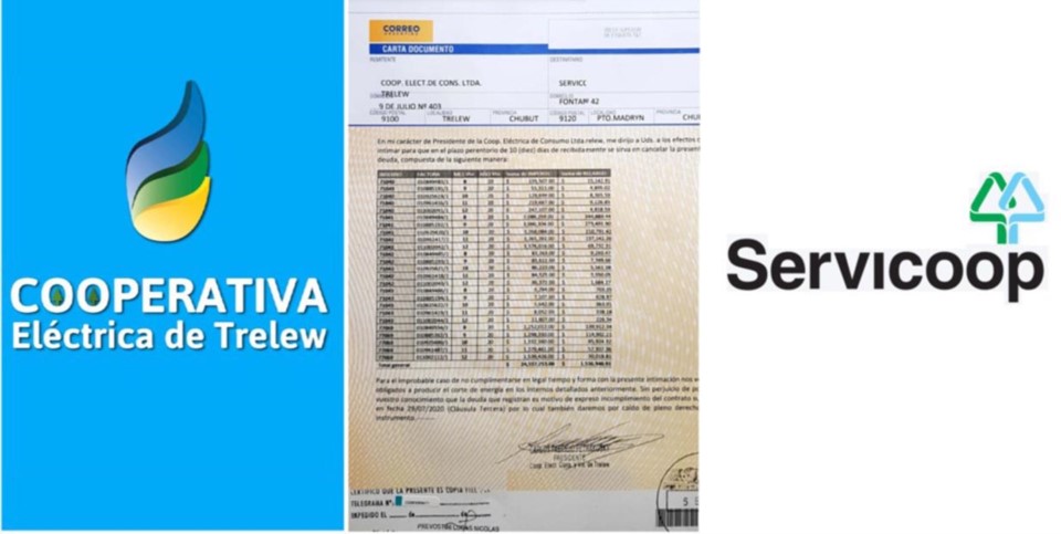 La Cooperativa de Trelew le reclama a Servicoop por una deuda de más de ...