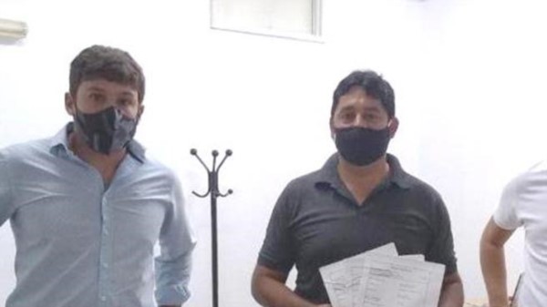 Bruno Aquilanti se reunió con Care, presidente del C.A. Río Senguer.