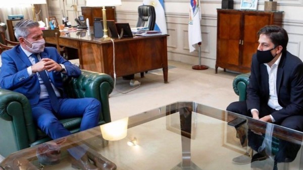 El gobernador Arcioni y el ministro Trotta se reunieron este jueves.