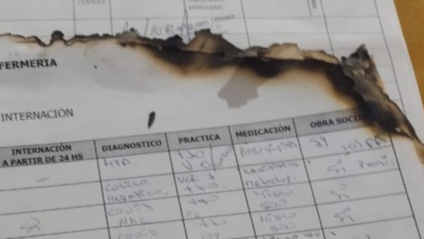 Quemazón. Fue luego de agredir a una enfermera a la que le reprochó que no lo quisieron derivar a Esquel.