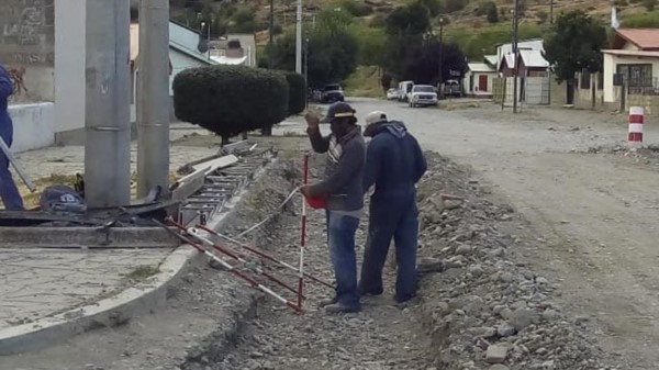 Comenzaron los trabajos en el barrio Malvinas.