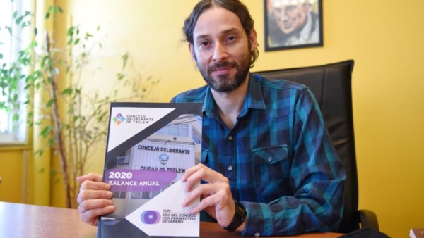Satisfecho. Aguilar trazó un diagnóstico del escenario que se construye en el parlamento trelewense.