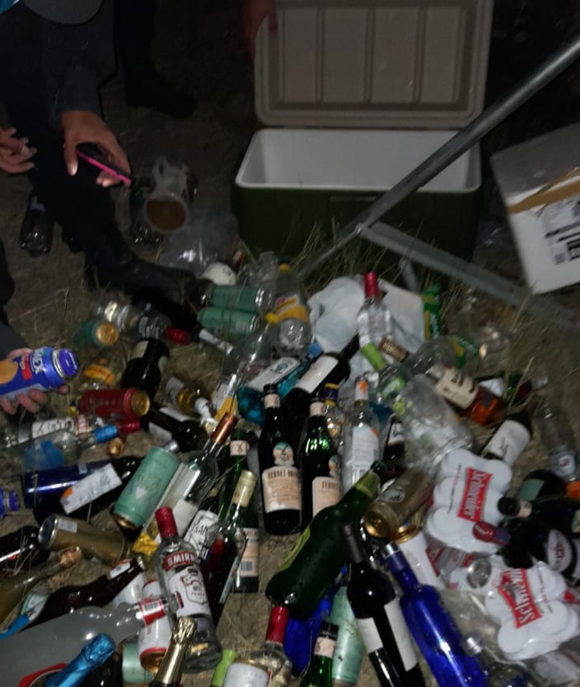 Bebidas alcohólicas y equipos de sonidos fueron secuestrados ayer.