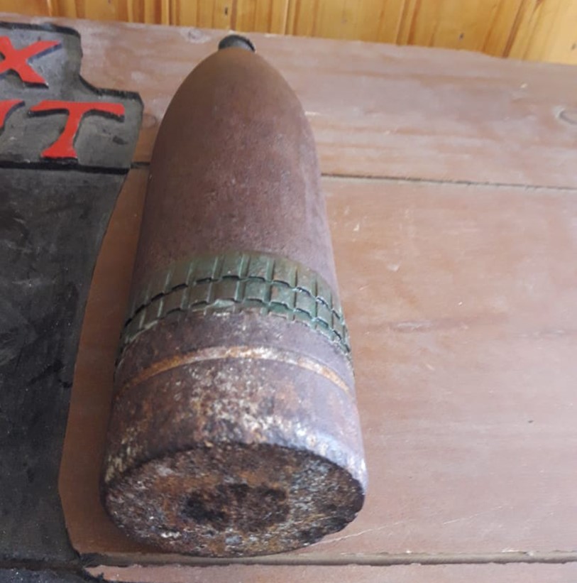 Munición. La bomba había sido comprada en una casa de antigüedades.