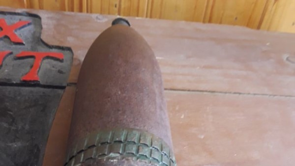 Munición. La bomba había sido comprada en una casa de antigüedades.