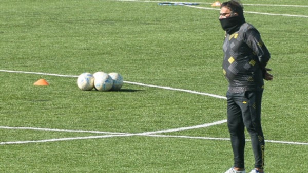 Ricardo Pancaldo, técnico de Deportivo Madryn, mostró satisfacción por la victoria conseguida anteayer.