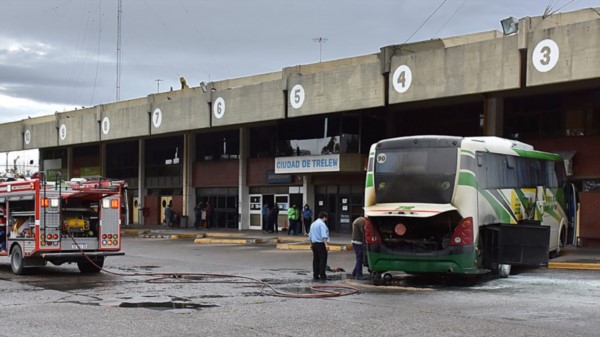 El colectivo se encontraba estacionado en la plataforma Nº 3.