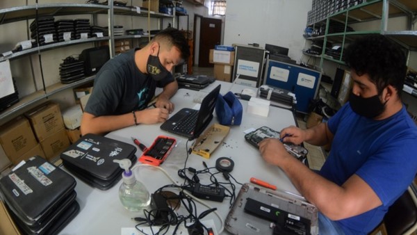 Las tareas de reparación y mantenimiento se realizan en Rawson.