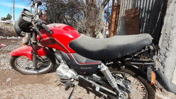 El motovehículo había sido sustraído el 14 de septiembre de 2020.