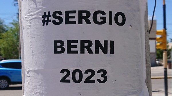 Lanzado. Sergio Berni también tiene sus adherentes en Rawson.
