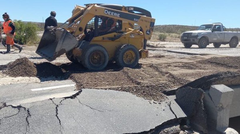 Se habilitó la ruta 25 en su totalidad tras el temporal