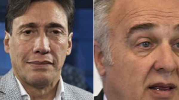 Acusado y acusador. Gianola (izquierda) y un litigio con Carlos Villada.