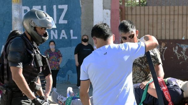 El accidente se registró en la esquina de 25 de Mayo y Ramón y Cajal.