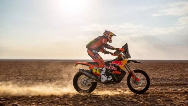 "Ha sido una etapa linda", dijo el salteño Kevin Benavides que fue segundo en el primer día de carrera de la segunda semana en el Dakar 2022.