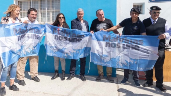 Gestiones. El aporte privado para Comodoro llegó gracias a los contactos de un veterano de Malvinas. 