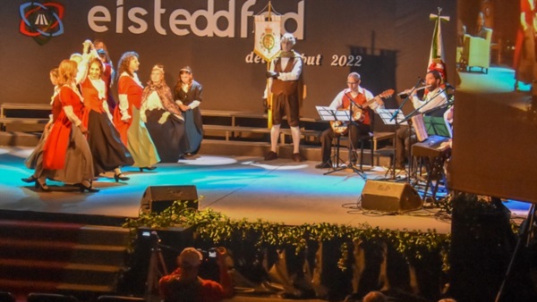 Una de las principales competencias de la jornada de ayer fueron las danzas tradicionales galesas